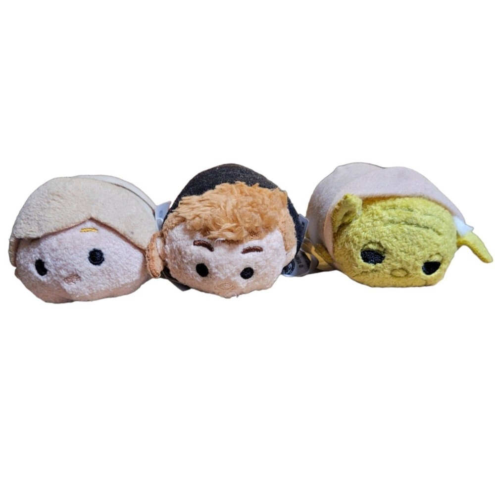 Disney Tsum Tsum Mini Jedi Lot of 3 Anakin Luke Skywalker Yoda Stuffed Plush